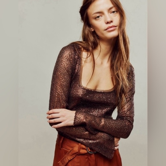 Free People Late Night Disco Layering Top - Picture 2 of 4